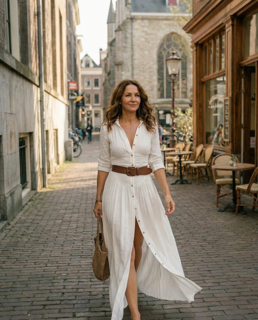 Elin™ | De Linnen Maxi Jurk