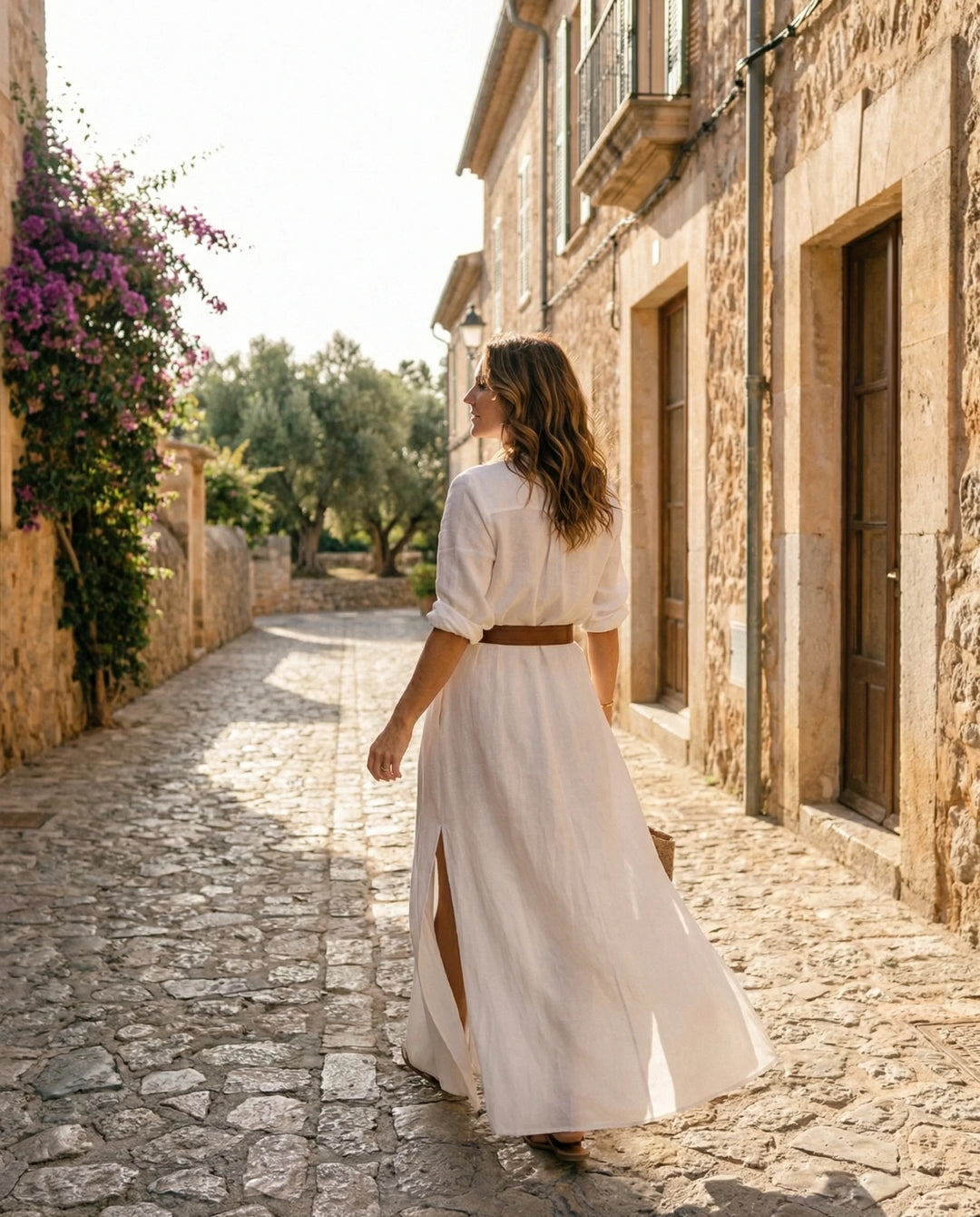 Elin™ | De Linnen Maxi Jurk