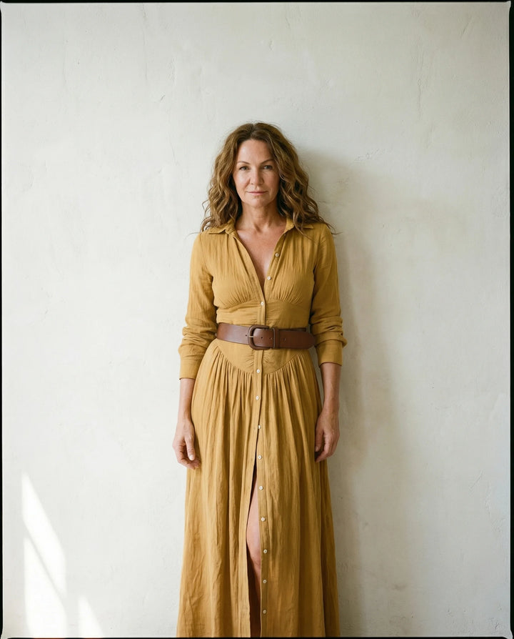 Elin™ | De Linnen Maxi Jurk