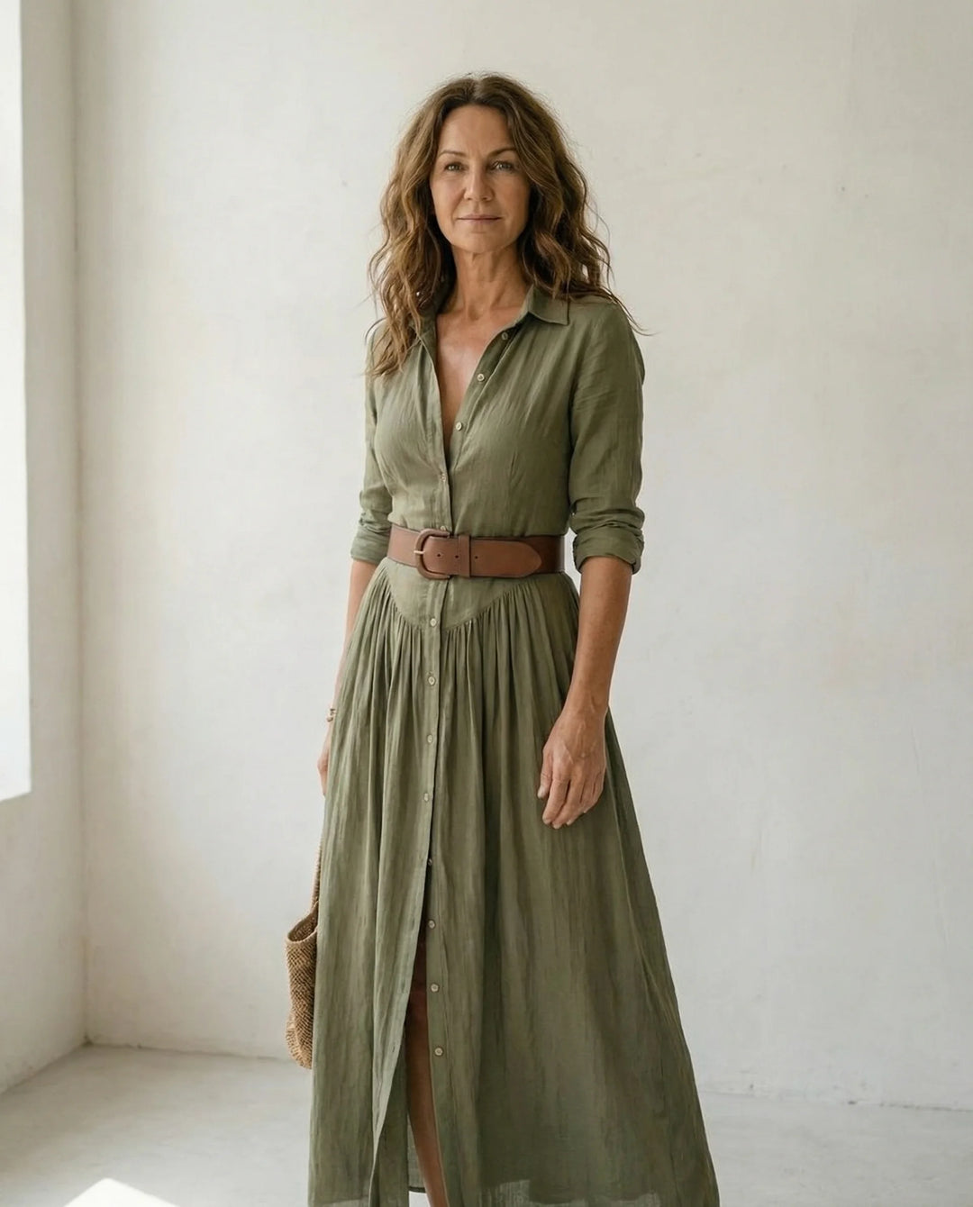 Elin™ | De Linnen Maxi Jurk