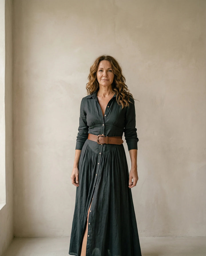 Elin™ | De Linnen Maxi Jurk